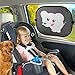 Siluno Elephant Design Protective Sun Shade for Car Side Window Car Sun Protector with Suction Cups for Children Baby Adults Roof Window Sun Visor Black UV - with 2 Year
