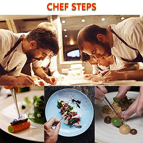 2 Rivoean+Tweezers+Culinary+Stainless+Precision