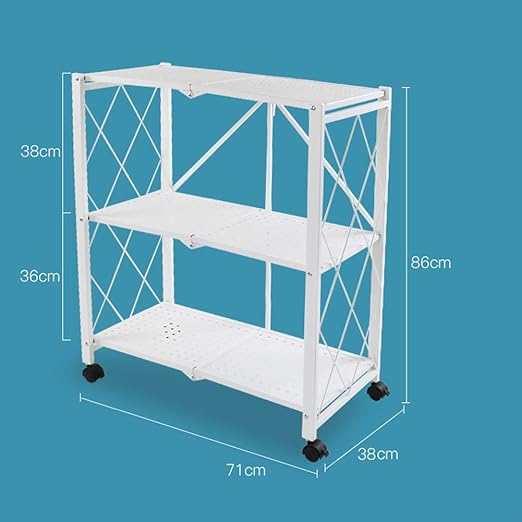 ELLENS Rolling Kitchen Island con Tapa, Soporte para microondas ...