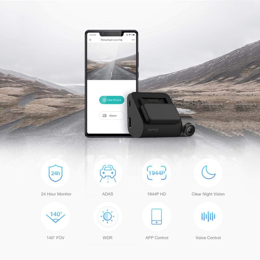 kingromargo Xiaomi 70mai Dash Cam Pro 1944P 5MP WiFi Smart Car DVR Voice Control APPLICATION