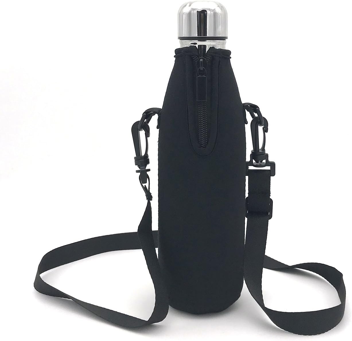 Wommty Neoprene 20Oz(480ml) Insulated Water Drink Bottle Cooler Bottle Carrier Bottle Sleeve Tote Bag with Carrying Strap for Climbing Cycling and Running Outdoor Activities (Style 3)