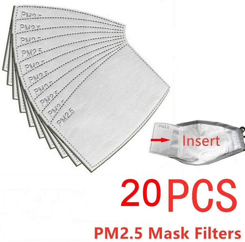 Nannday Disposable Mouth Protective Pad, 20Pcs/Set Disposable Replacement Filter Activated Carbon Protective Filters Personal Protection Equipment