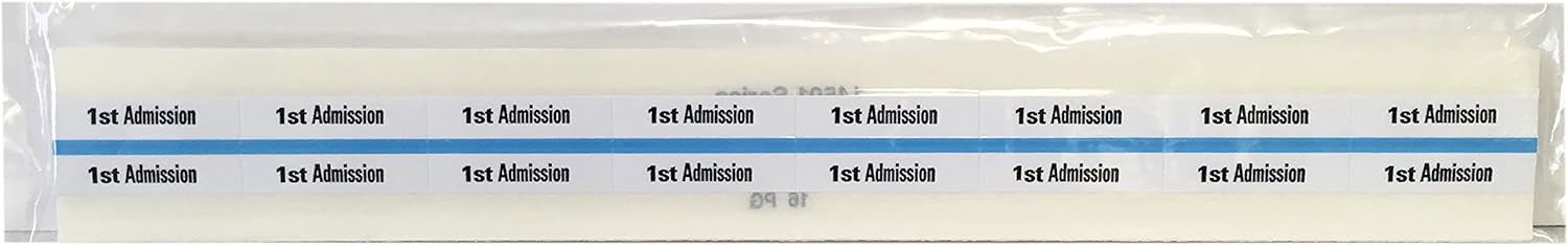 Tabbies Healthcare Admission Index Tabs, 9th Healthcare Admission 1-1/2"W, Black, 100 Tabs Per Pack (14509) : Office Products