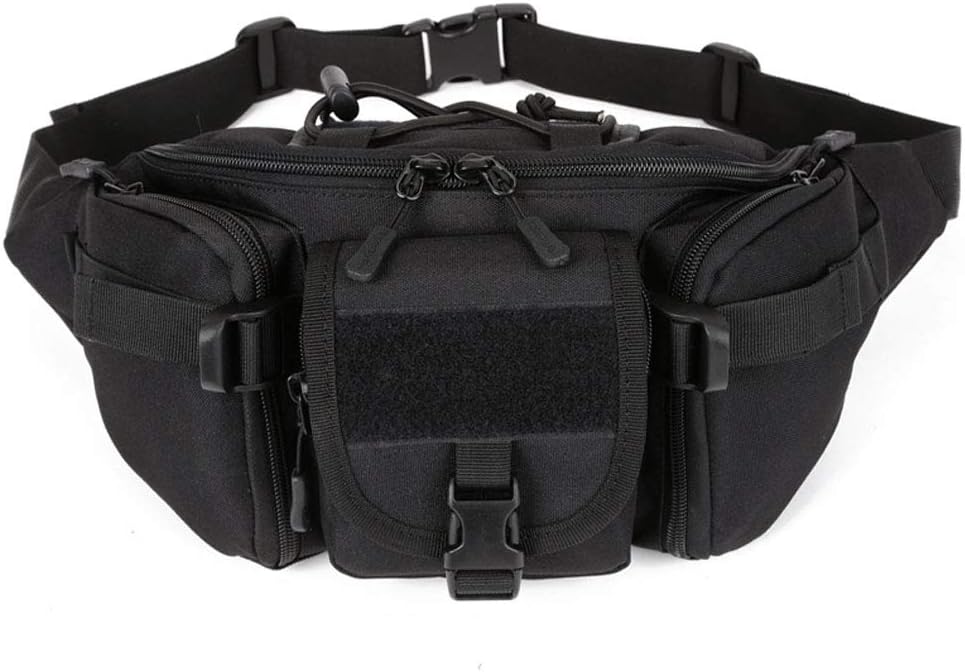 Xieben Outdoors Fanny Waist Bag for Men Women Travel Hiking Running Hip Bum Belt Slim Pack Purse Wallet Cell Phone Pouch Black - Image 3