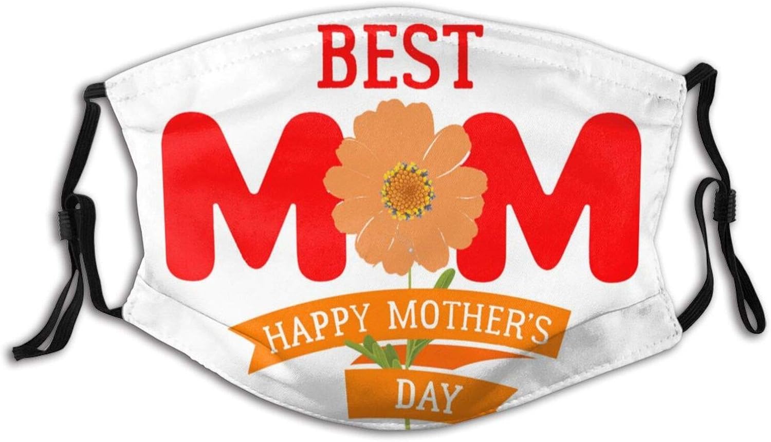 Happy Mother'S Day Best Mom Face Mask, Washable Reusable Adjustable Adults Masks With Filter
