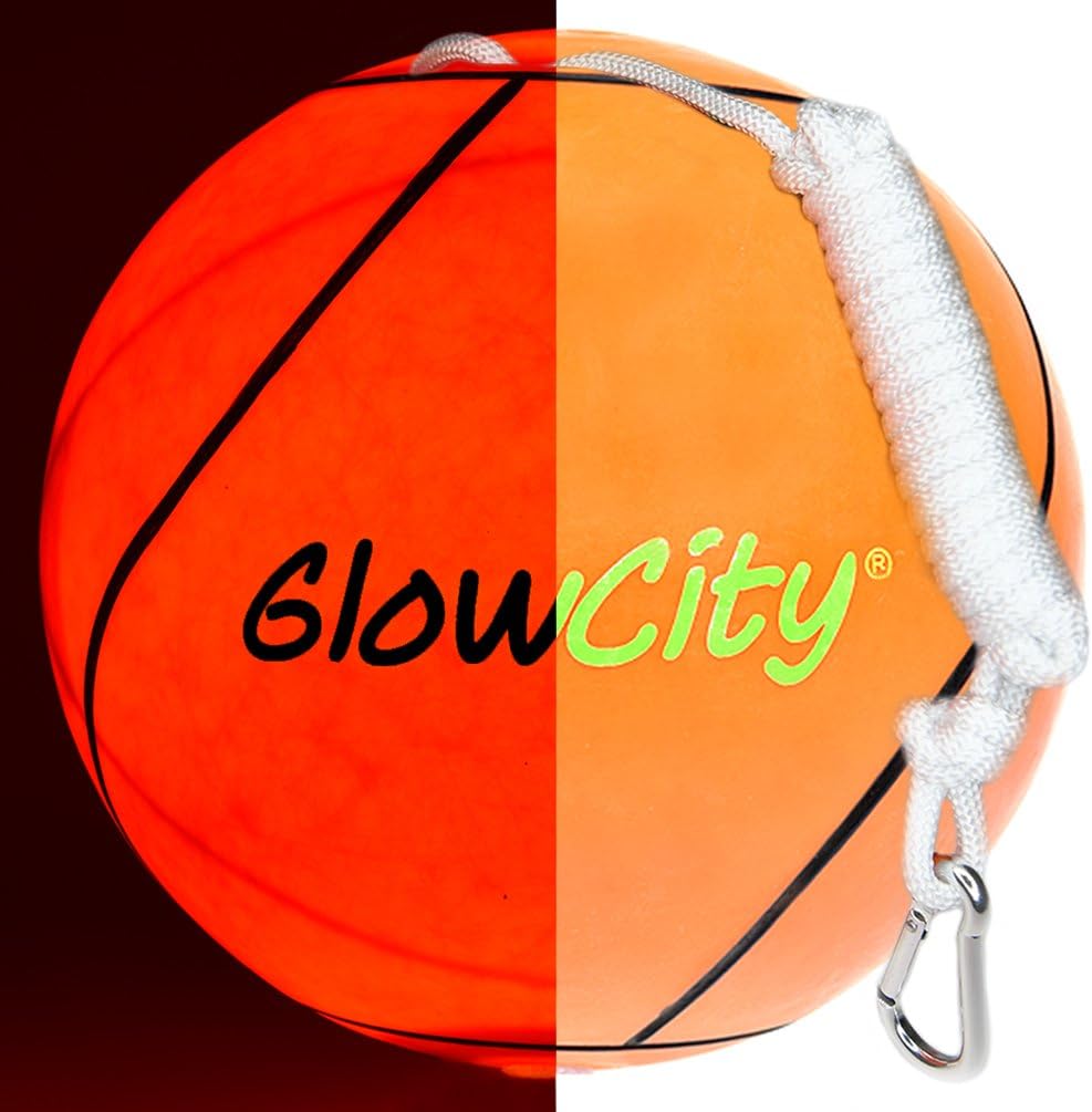 GlowCity LED Light Up Tetherball-Uses Hi Bright LED Light-Better Than Glow in The Dark : Sports & Outdoors