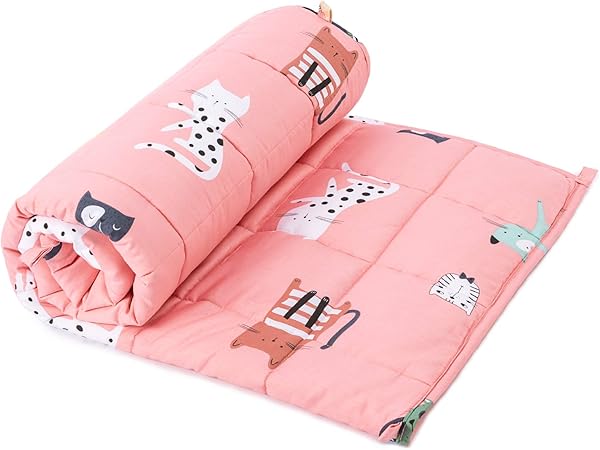 Buzio Cobija pesada de 5 libras para niños, ultra acogedora, con