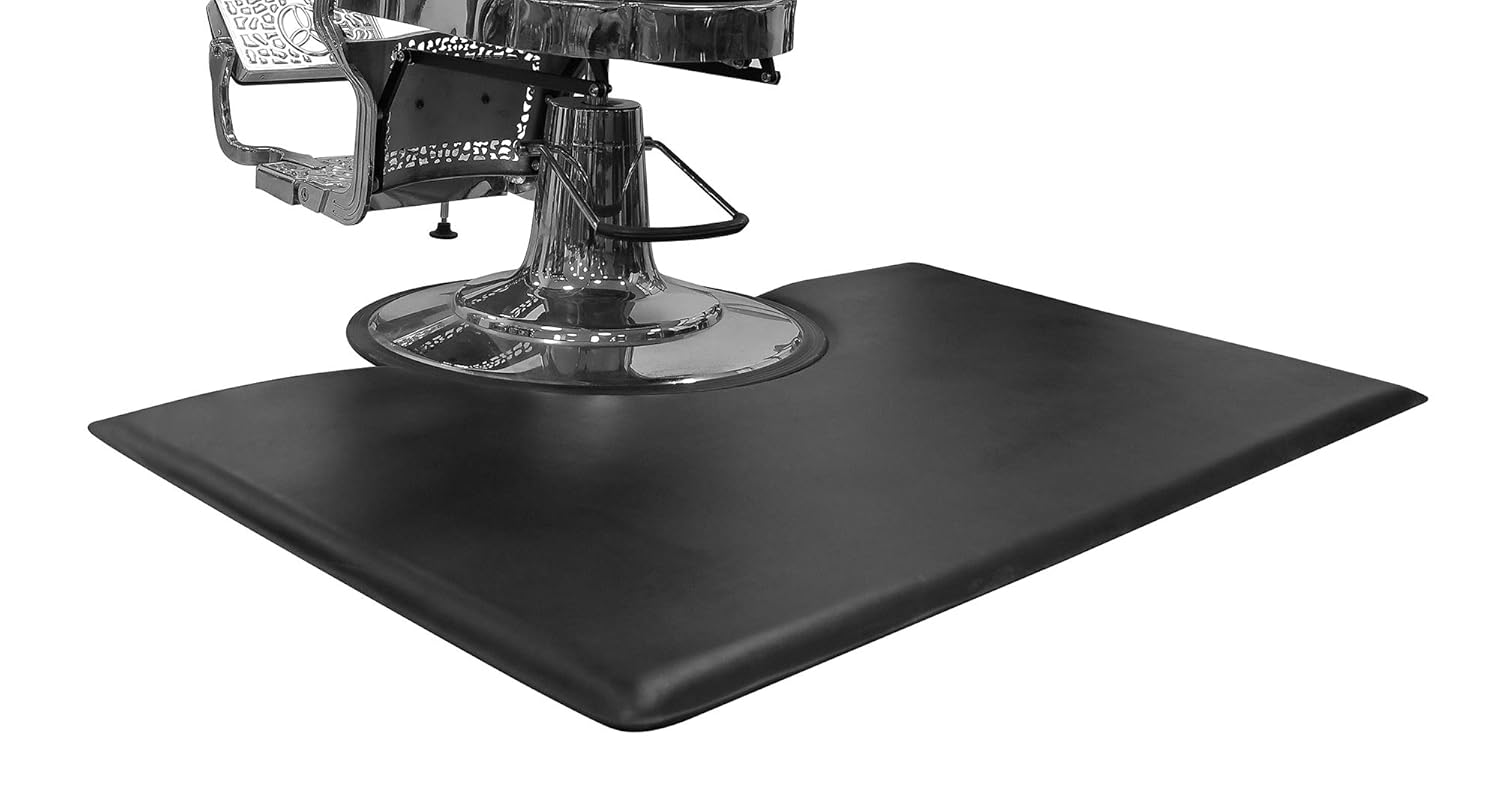 1 Inch Thick Barber Cutting Chair Salon Floor Mats for Beauty Hair Stylist Station Anti Fatigue (5 Ft × 3 Ft): Beauty
