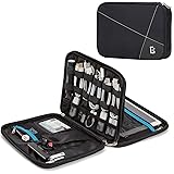 BGTREND Cable Bag Travel Electronics Accessories Organizer, Portable Gadget Case (Double Layer)