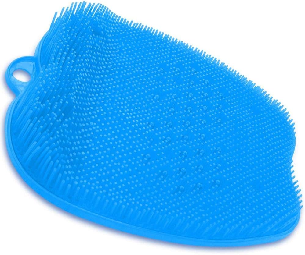 Shower Foot Massager Scrubber - Improves Foot Circulation & Reduces Foot Pain - Soothes Tired Achy Feet and Scrubs Feet Clean - Non Slip with Suction Cups: Health & Personal Care