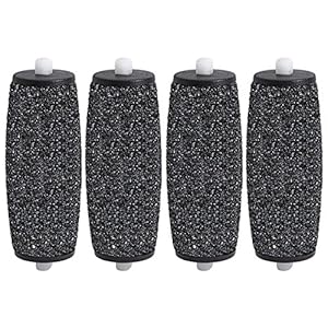4 x PEDI EXTRA Hard Skin Remover Coarse Replacement Rollers Heads for Scholl Velvet Smooth Express Refill Diamond Compatible Replacement Rollers Heads