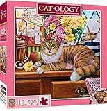 MasterPieces Cat-O-Logy Matilda Jigsaw Puzzle, Art by Geoffrey Tristram, 1000-Piece