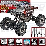Redcat Racing Everest-16 Electric Rock Crawler with 2.4Ghz Radio Control (1/16 Scale), Red