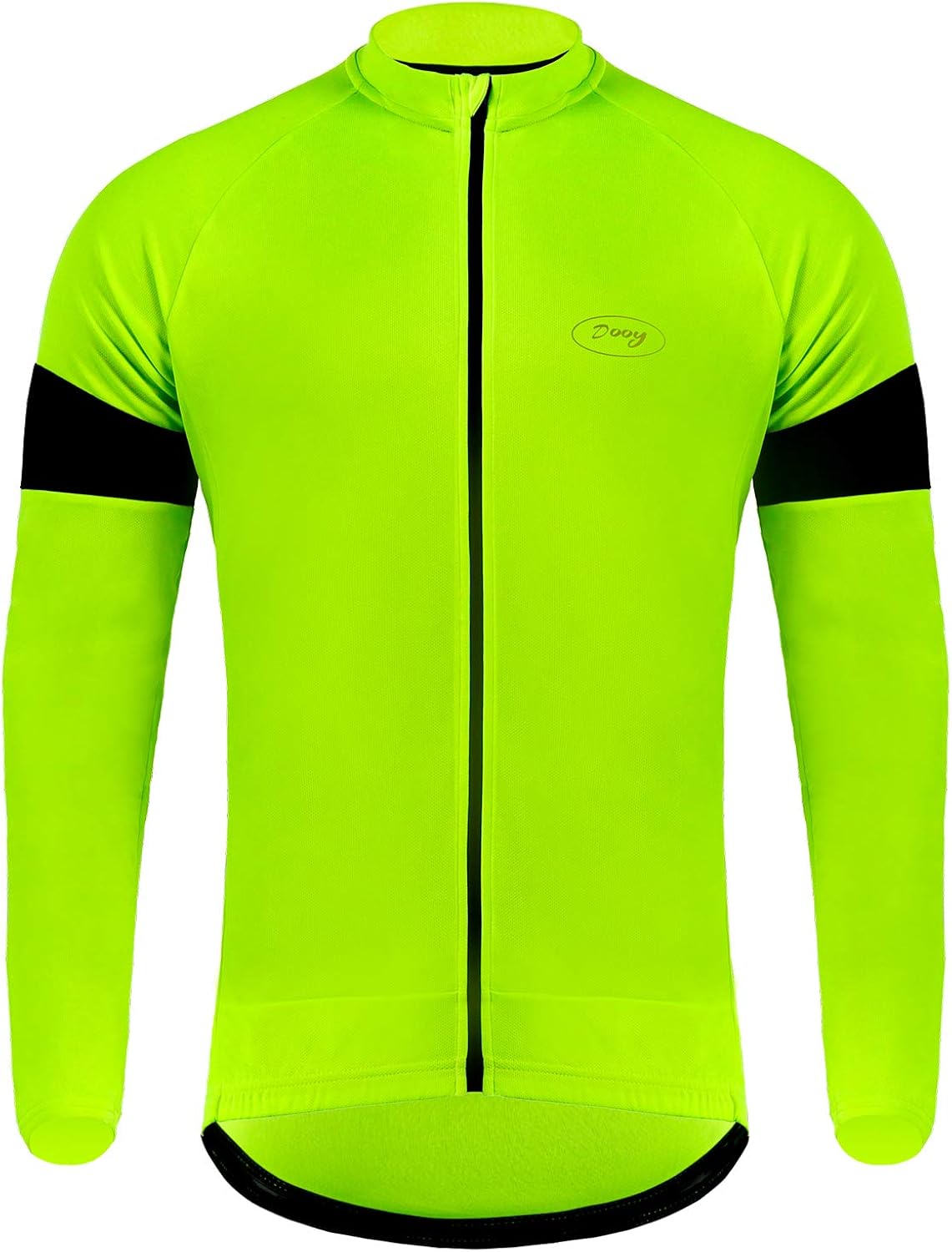 Dooy Men's Cycling Bike Jersey Long Sleeves Full Zipper Biking Shirts with Pockets, Breathable MTB Shirt Basic Series : Sports & Outdoors