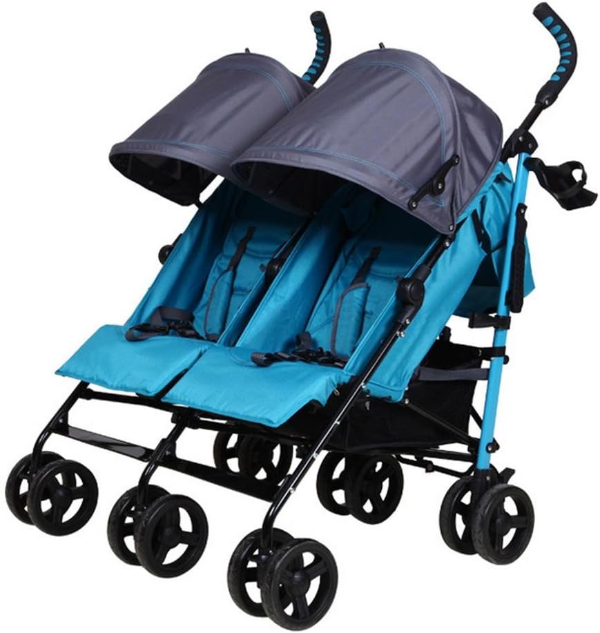 HJXJXJX bébé poussette double poussette multifonction bébé poussette