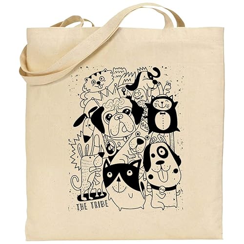Bolsa algodón perros personalizable tote bag: Amazon.es: Handmade