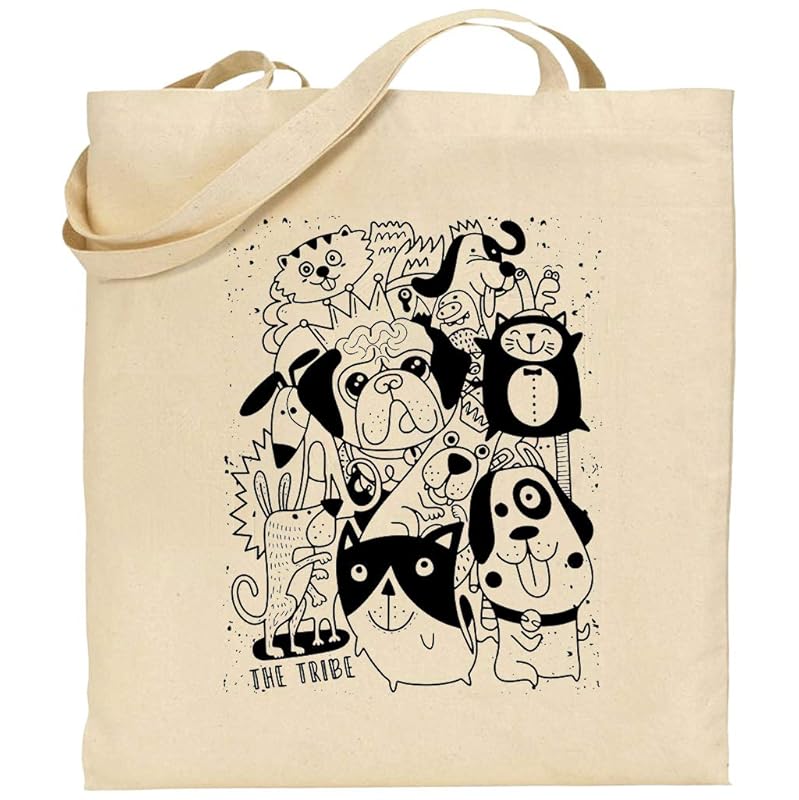 Bolsa algodón perros personalizable tote bag: Amazon.es: Handmade