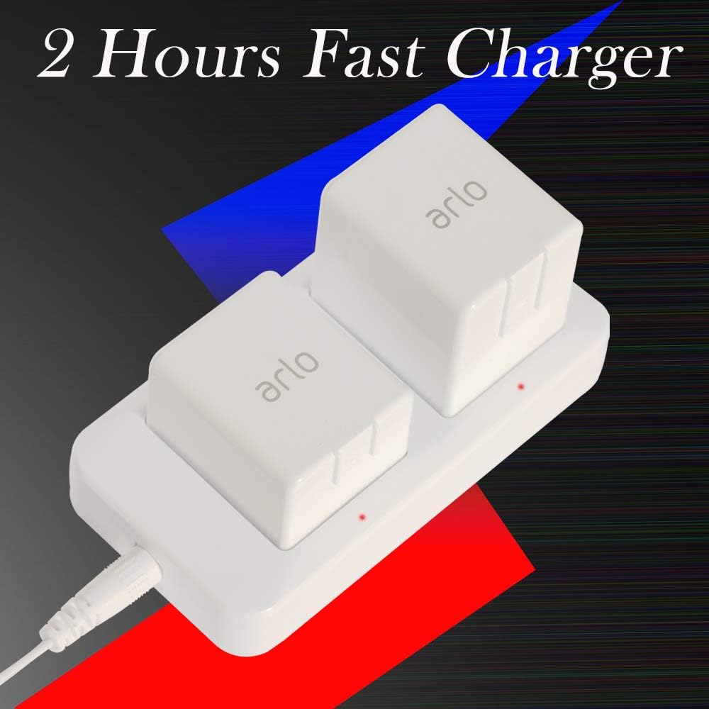 Battery Charger for Arlo Security Camera-for [Arlo Charger Station}-Charging Arlo Camera-for Arlo Batteries for Arlo Security Ligh, Arlo Pro, Arlo Pro 2, Arlo Go, UL Certified Adaptor-Tinyfish Charger : Camera & Photo