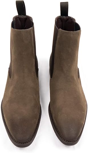 vegan suede chelsea boots