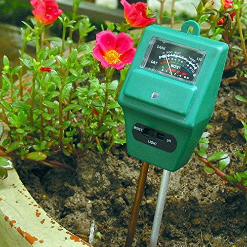 Hathdia Soil PH Meter,Soil Moisture Meter, 3-in-1 Soil Test Kit for PH/Moisture/Light Digital Soil Tester for Indoor/Outdoor Plant Care