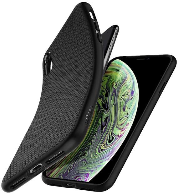 Spigen 057CS22123 Liquid Air Kompatibel mit iPhone XS Hülle, iPhone X Hülle, Stylisch Muster Design Handyhülle Schutzhülle Ca