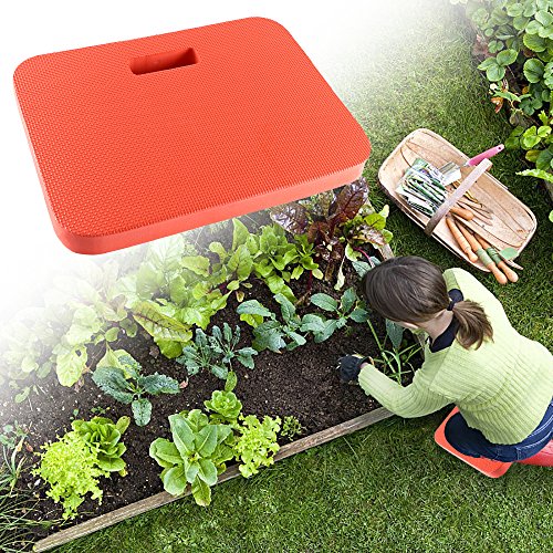 ASSR Thick Kneeling Pad, Extra Large 18"x11" Waterproof EVA Foam Comfort Kneeling Protection Mat for Car Repair Work, Gardening, Yoga, Exercise(Red)