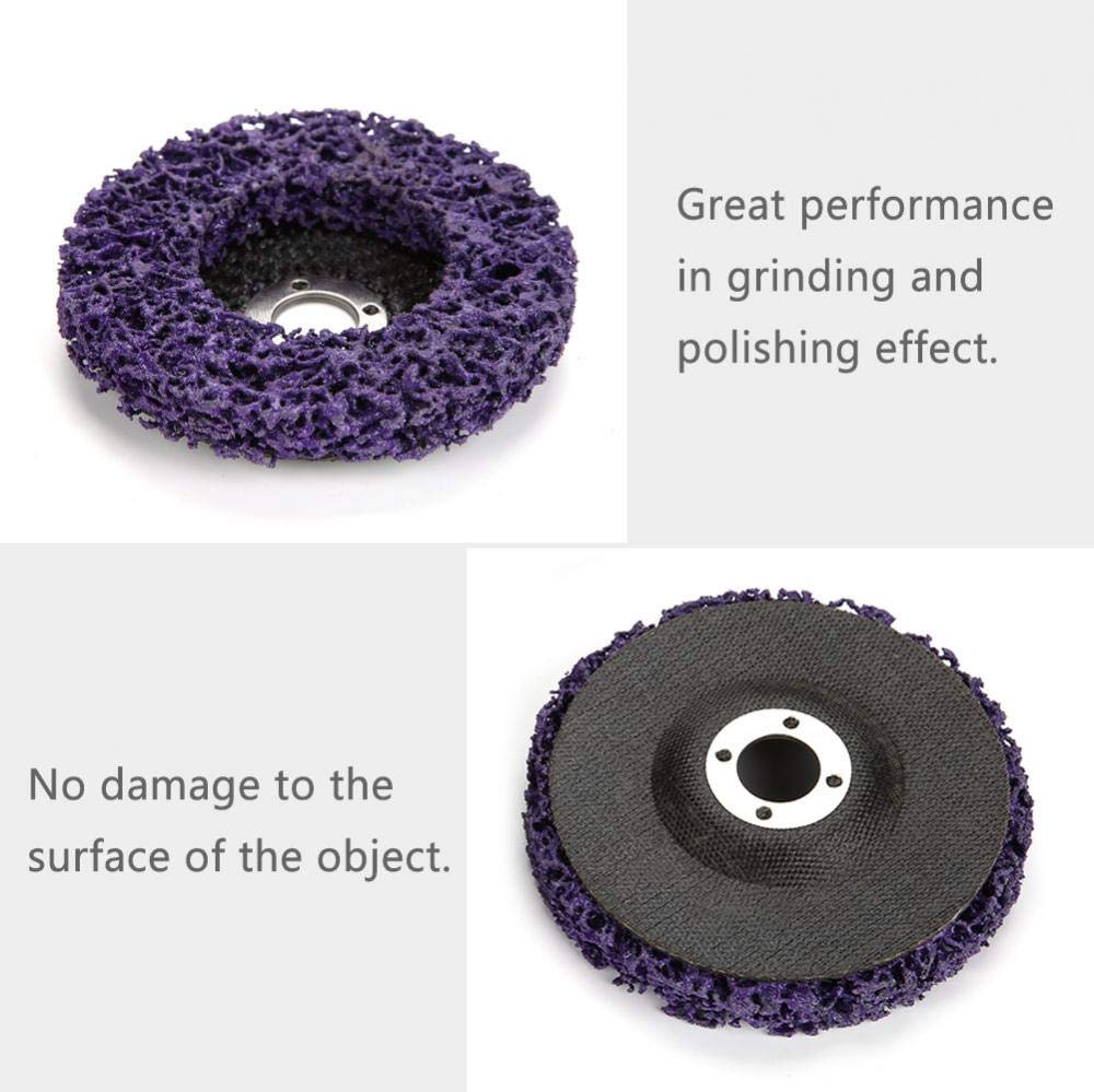 100mm Grinding Wheel, Grinding Assortments Paint Rust Removal Tool Poly Strip Wheel Disc for Angle Grinder 5pcs/set - Image 3