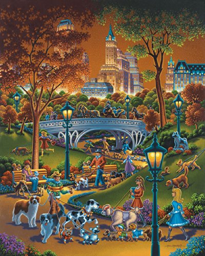 Jigsaw Puzzle - Dog Walkers 500 Pc By Dowdle Folk Art