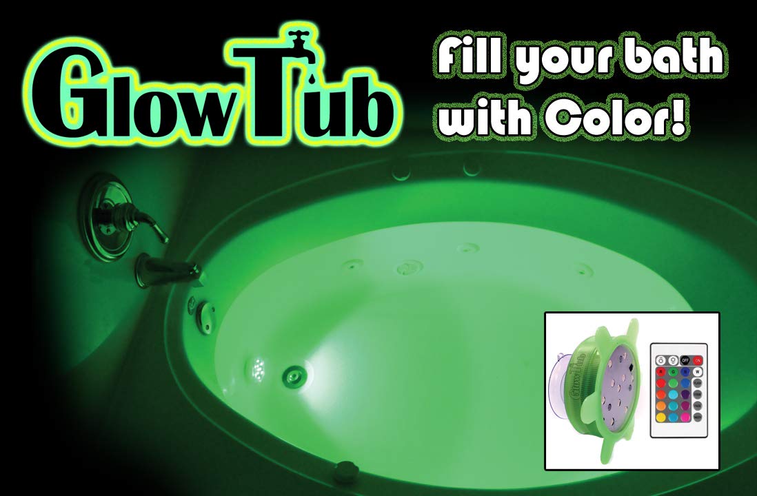 GlowTub Underwater Remote Controlled LED Color Changing Light for