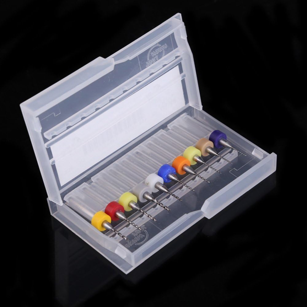 Happykueen Set of 10Pcs PCB Print Circuit Board Carbide Micro Drill Bits 0.3mm to 1.2 mm