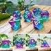 Hengda dice Polyhedral Dnd Dice Purple Aurora Dice for Dungeons and Dragons DND RPG MTG Table Gaming Dice