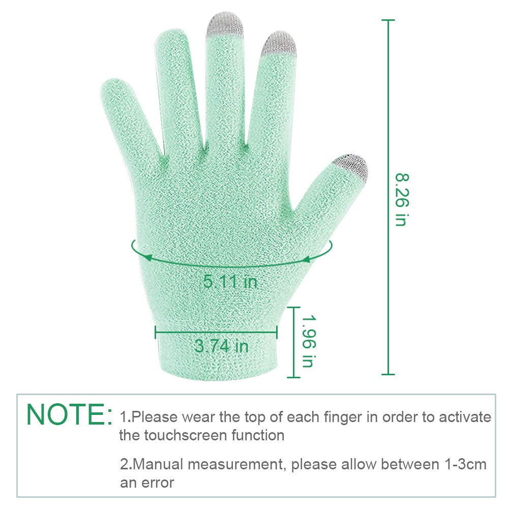 Touch Screen Moisturizing Spa Gloves & Gel Spa Gloves Moisturizing Whitening Exfoliating Beauty Hand Repair and Heal Eczema Cracked Dry Skin Care For Men and Women : Beauty
