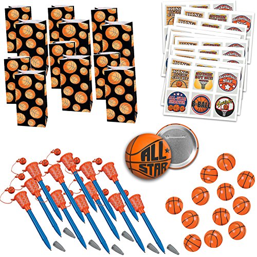 Basketball Party Favors Basketball Birthday Party Basketball Team Party Favors 109 Piece Bundle for 12