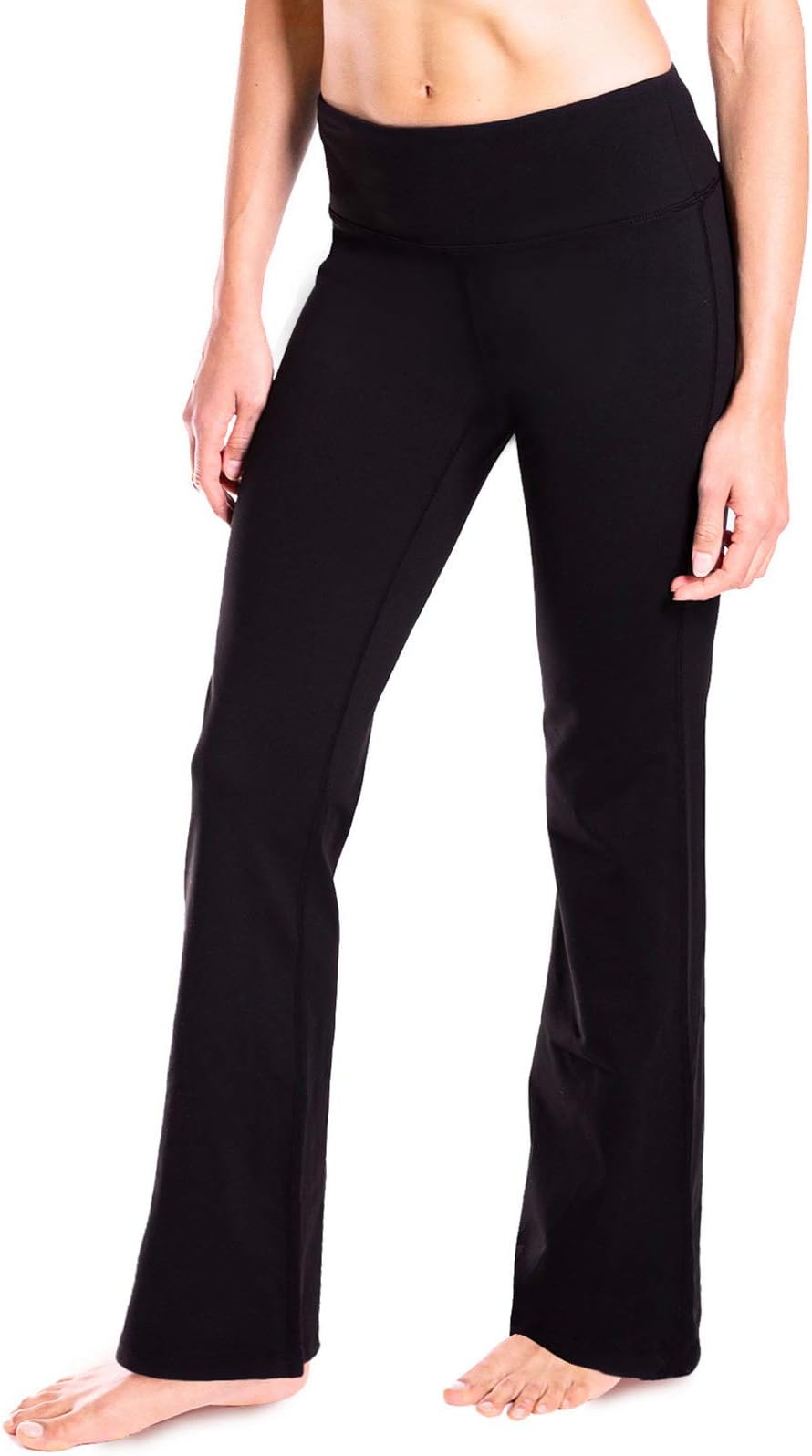Yogipace 25"/27"/28"/29"/30"/31"/32"/33"/35"/37" Inseam,Petite/Regular/Tall, Women's Bootcut Yoga Pants Long Workout Pants