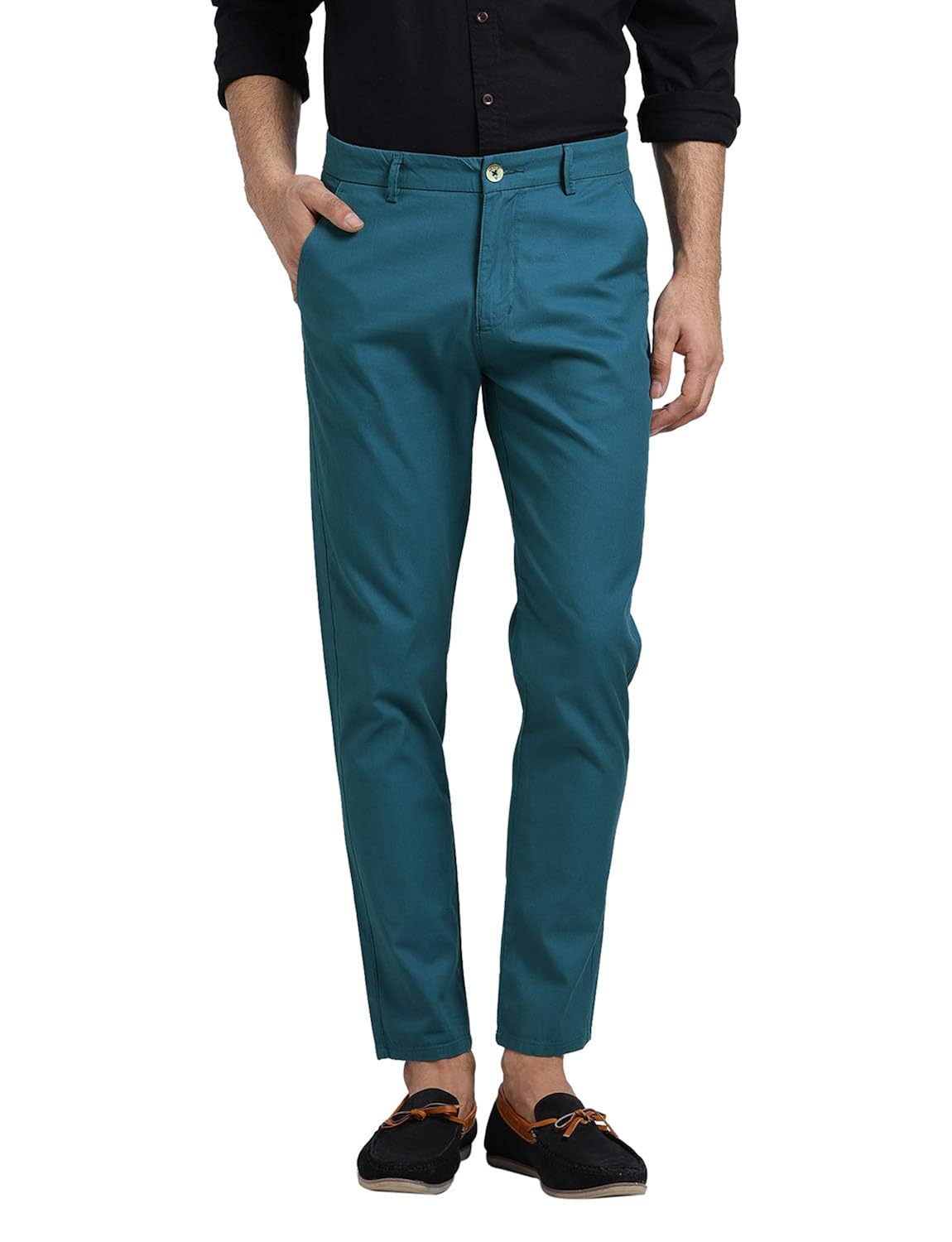 turquoise chinos mens