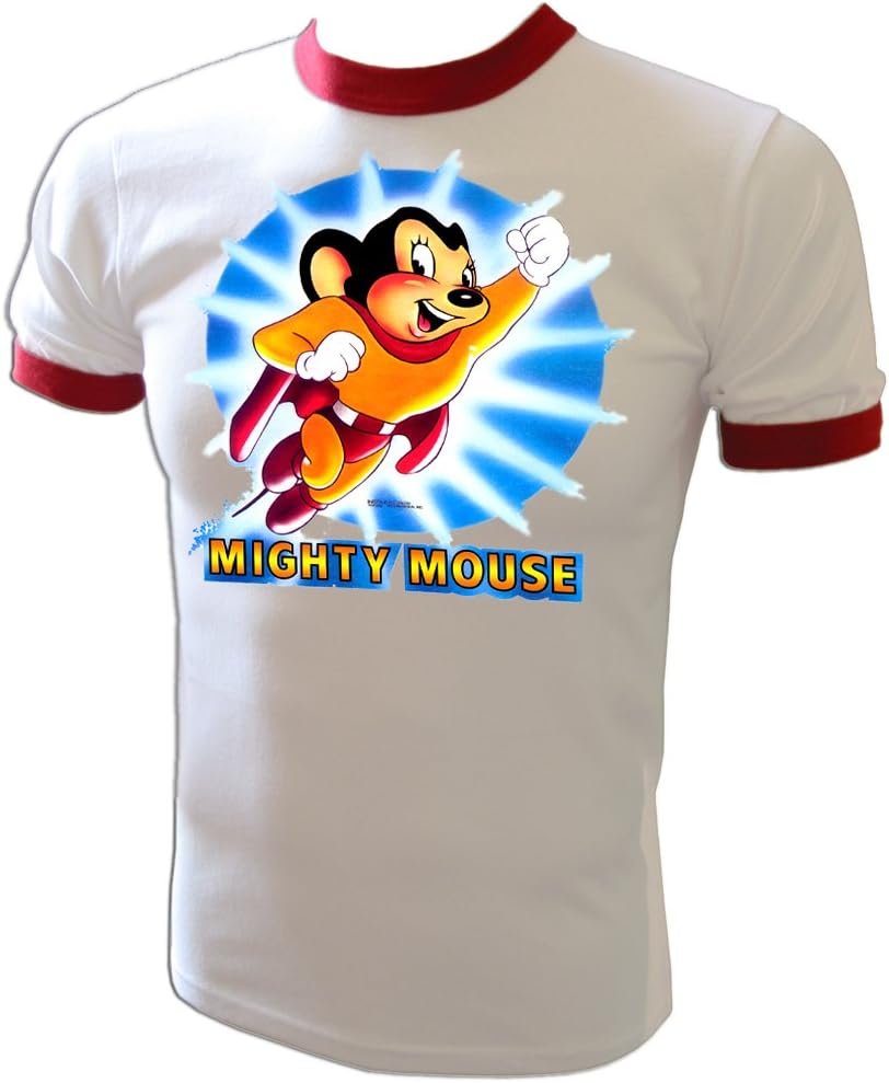 Vintage 1979 Viacom Mighty Mouse Original Rare CBS Filmation Cartoon T-Shirt