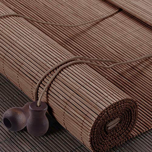 image for WXJ13 One Roll 50 Yards Brown Braided Nylon Lift Shade Cord with 5 Pac