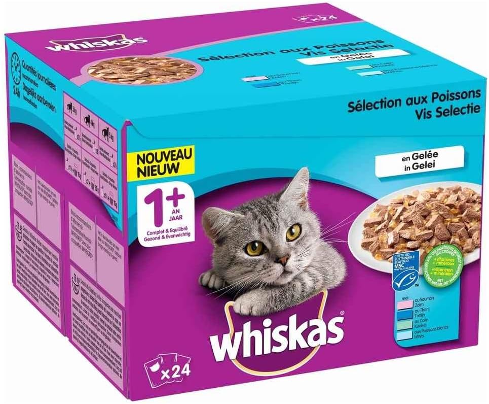 Whiskas Filet Du Pecheur Pour Chat 24x100g Amazon Co Uk Pet Supplies