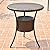 Costway 31.5" 7.9-Gal Cool Bar Rattan Style Outdoor Patio Party Deck Pool Cooler Table With Ice Bucket, Brown