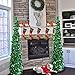 Aytai 5ft Collapsible Christmas Tree, Green Tinsel Coastal Christmas Tree Pop up Christmas Pencil Tree for Holiday Party Winter Xmas Decorations