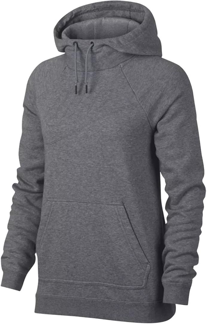 Amazon.com: Nike Womenâs Gray Sweatshirt with Stitched Logo Size Large: Clothing
