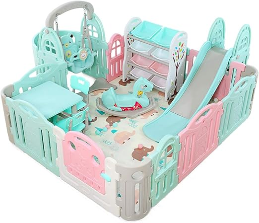 baby playpen with slide