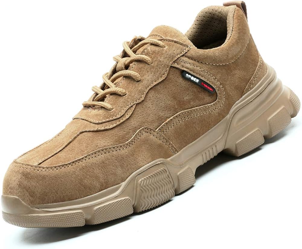 DZWYM Safety Shoes Lightweight Men Women Work Trainers Steel Toe Caps