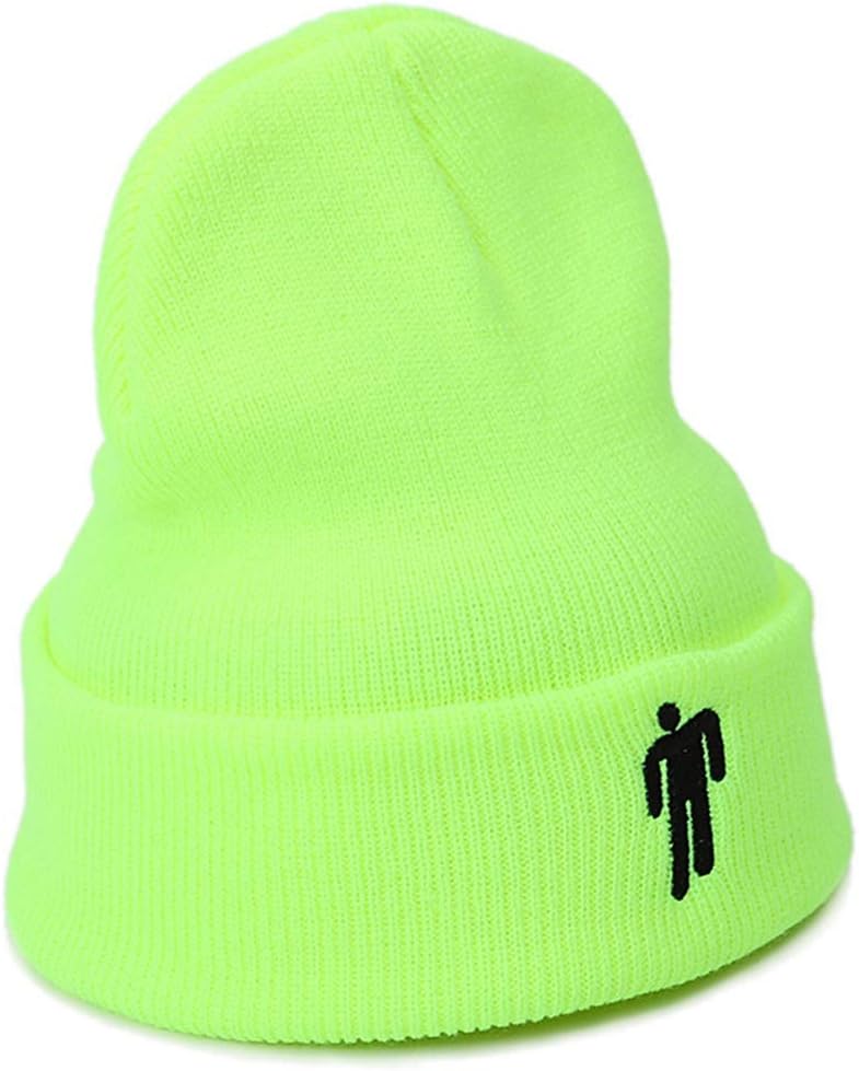 SHOEWPQIA Cap Knitting Hat Beanie Cap Warm Winter Knit Hat Unisex Fluorescent Yellow
