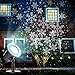 Christmas Projector Lights Outdoor Moving Snowflakes LED Christmas Lights, Waterproof Projector Decorating Stage Light, Indoor Outdoor Snowfall Holiday Party Garden Landscape Lamp