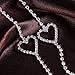 BESTOYARD Rhinestone Bra Straps Crystal Bra Straps Removable Bra Strap Replacement For Bra Tops Dress (Silver)