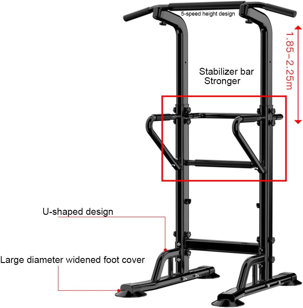 Multifunctional Workout Station, Parallel Dip Station Bars Cross Training Fitness Home Gym Parallettes for Body Weight Workout Calisthenics, with Cushions,B