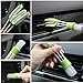 SUNHE Natural Boar Hair Detail Brush (Set of 6), Auto Detailing Brush Set for Cleaning Wheels, Dashboard, Exterior, Interior, Leather with 2 Pack of Automotive Air Conditioner Cleaner and Brush