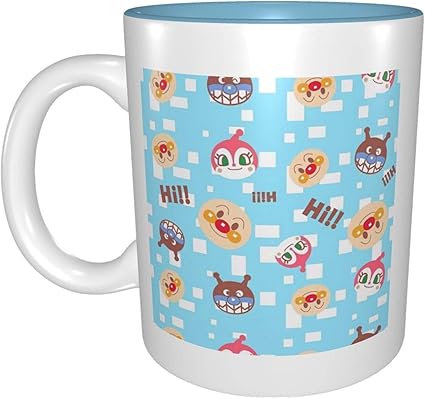 Amazon Co Jp アンパンマン マグカップ 陶器 電子レンジ温め 330ml おしゃれ コーヒー 新生活 耐熱 マグ キャラクター ホーム キッチン