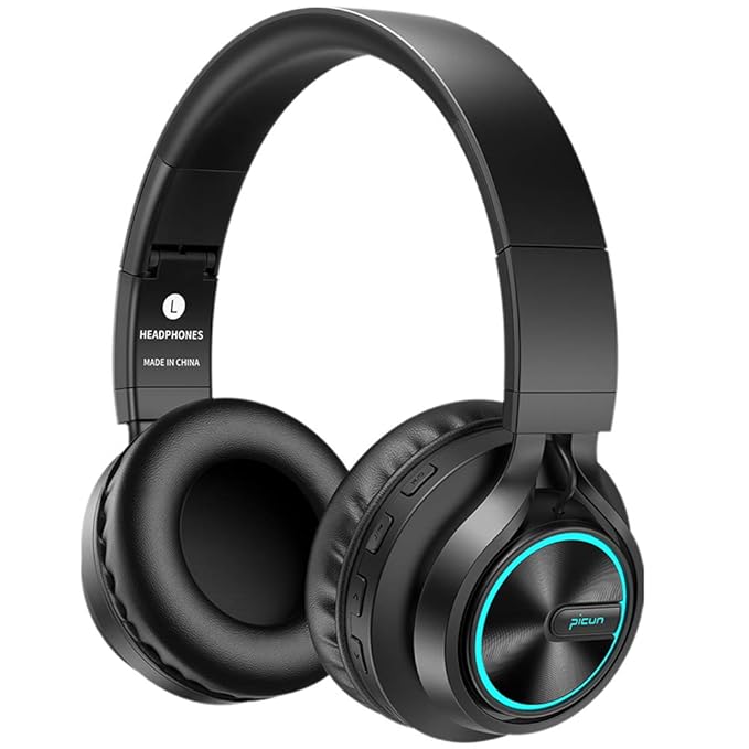 Bluetooth Kopfhörer Hifi BAONUOR Kabellos Bluetooth Headset On-Ear, HiFi Stereo Sound mit Bass, Mikrofon, TF Karte Slot, 3,5m